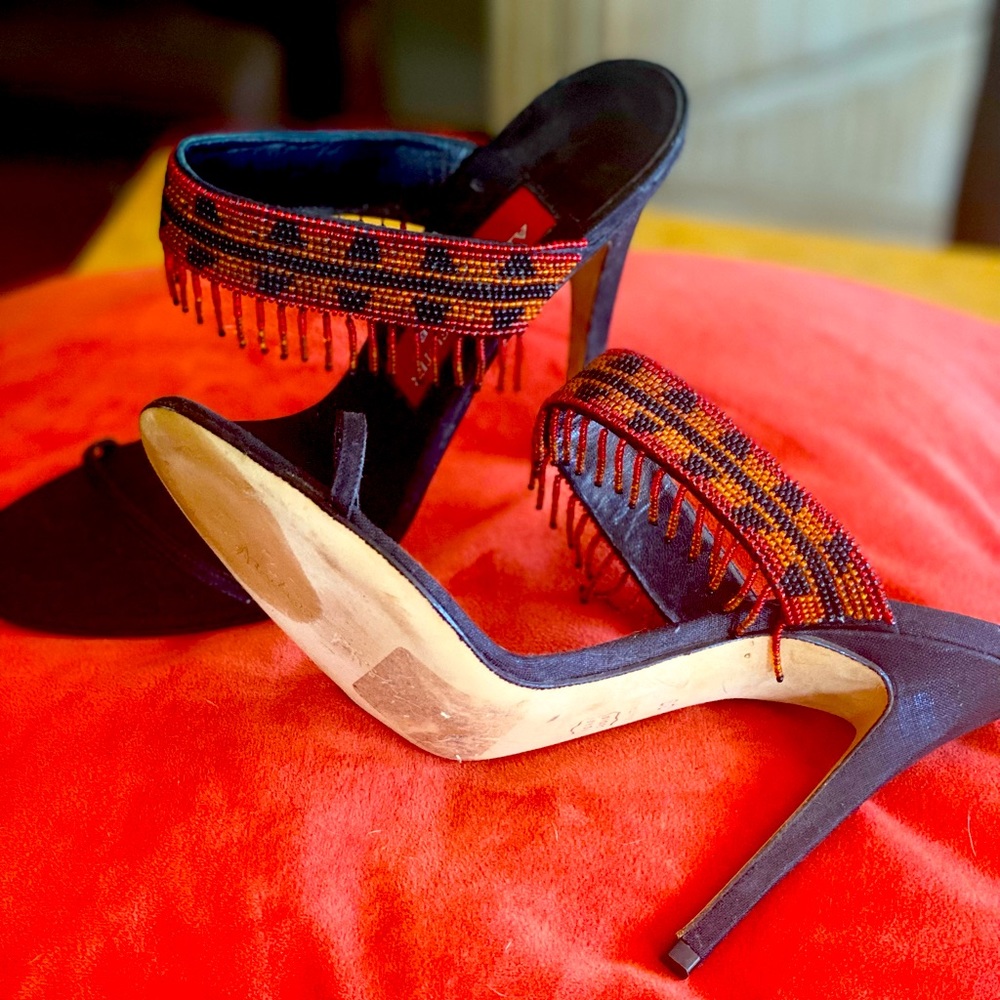 Andrea Pfister Couture beaded stilettos!!!